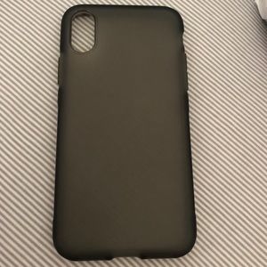 Iphone x matte black flexible case